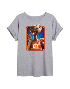 Инопланетянин Джуниора Объемная футболка с рисунком в стиле ретро-рамка, серый Licensed character