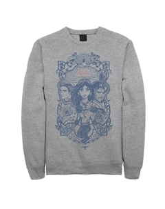 Флисовый свитер с винтажным художественным плакатом группы Disney's Aladdin для юниоров Licensed character