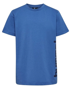 Футболка S/S Hmlprint Kinder, цвет bright cobalt/black iris Hummel
