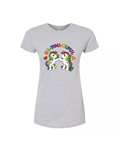 Облегающая футболка My Little Pony BE YOU TIFUL для юниоров, серый Licensed character