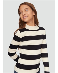 Пуловер sOliver Strick langarm, цвет beige-schwarz S.oliver