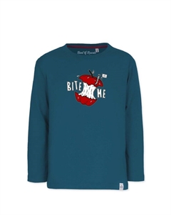 Лонгслив Bite Me, цвет petrol Band of rascals