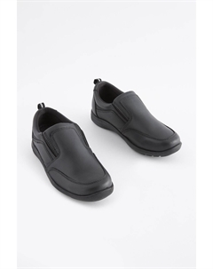Школьные лоферы из кожи, черный Next