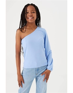 Топ One Shoulder, голубой Garcia