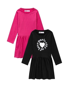 Платье 2er Set Jersey 12M 1, цвет neonrosa Minoti