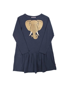 Платье Glitzerdruck Elefant, темно-синий Danefae