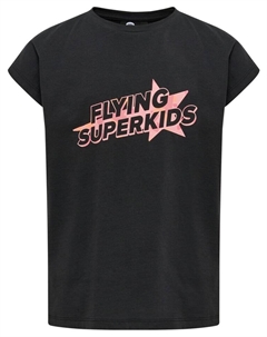 Футболка S/S Hmlflying Gymnastik Mädchen, черный Hummel