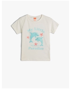 Футболка T shirt, экрю Koton