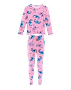 Рубашка с длинным рукавом 2tlgOutfit & Leggings Stitch, розовый Disney