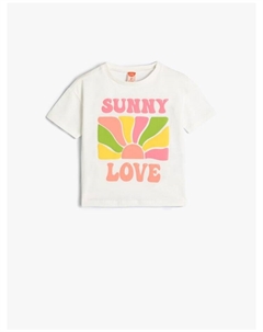 Футболка T shirt, экрю Koton