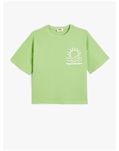 Футболка T shirt, зеленый Koton