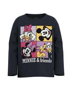 Лонгслив Mädchen Minnie Mouse Print, синий Name it