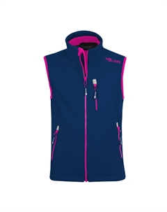 Функциональный жилет Funktions Trollfjord, цвет navy/pink Trollkids