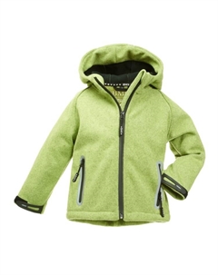 Куртка софтшелл für Kinder miStrickoptik, светло-зеленый Bms