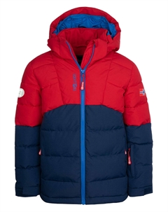 Зимняя куртка Gryllefjord, цвет dunkelblau/rot Trollkids