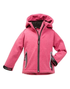 Куртка софтшелл für Kinder miStrickoptik, красный Bms