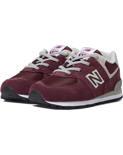 Кроссовки 574 Bungee Lace, цвет Burgundy/White New balance