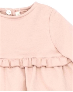 Розовое платье для девочки с рюшами Fina ejerique