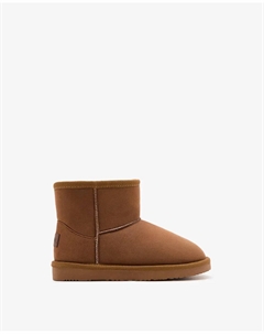 Детские сапоги с низким берцем в австралийском стиле на меховой подкладке, светло-коричневый Conguitos