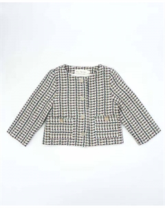 Твидовый жакет для девочки на пуговицах, мультиколор Fina ejerique