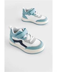 Туфли с эластичной шнуровкой и застежкой-липучкой, синий Next