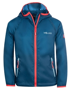 Функциональная куртка Windbreaker Fjell, синий Trollkids