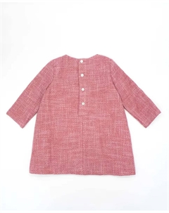 Платье для девочки из розового твида Fina ejerique