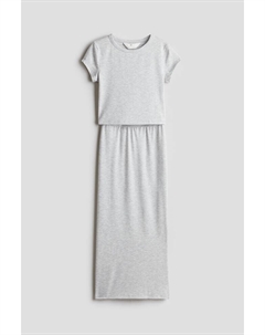 Комплект из двух предметов: футболка и юбка, серый H&m