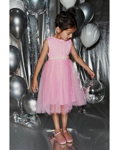 Вечернее платье из сетки с завязкой сзади, розовый Next