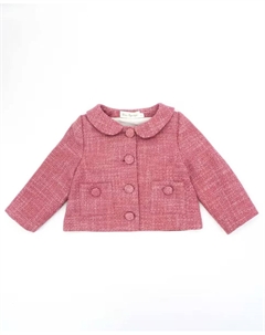 Жакет для девочки из розового твида Fina ejerique