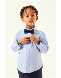 Хлопковая рубашка с длинными рукавами, синий H&m