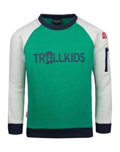 Толстовка Sandefjord, зеленый Trollkids