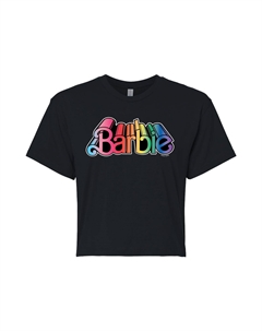 Укороченная футболка Juniors' Pride, черный Barbie