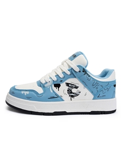 Кеды, обувь для скейтбординга Jwvr X унисекс с низким верхом, белый/синий Abciu