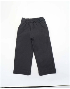 Хлопковые брюки для девочки с застежкой на пуговицы, темно-серый Fina ejerique