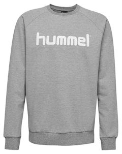 Толстовка Hmlgo Kids Cotton Logo, серый меланж Hummel