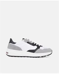 Разноцветные замшевые кроссовки, белый Tommy hilfiger