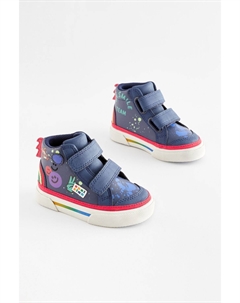 Туфли на теплой подкладке с застежкой-липучкой, синий Next