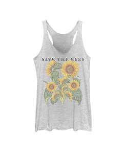 Майка с рисунком «Подсолнухи и пчелы» для юниоров Unbranded