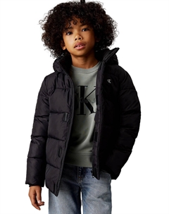 Пуховик piumino essential da ragazzo, черный Calvin klein