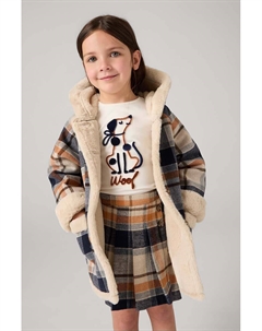 Пальто с добавлением шерсти для детей, темно-синий Mayoral