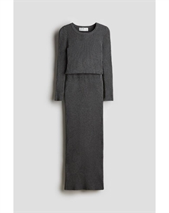 Комплект из двух предметов: рубашка и юбка, серый H&m