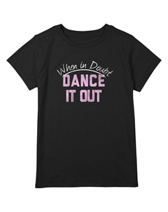 Футболка больших размеров с рисунком Dance It Out для девочек 7–16 лет Unbranded