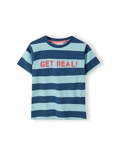 Футболка с принтом WIDE STRIPES, цвет blue green Minoti