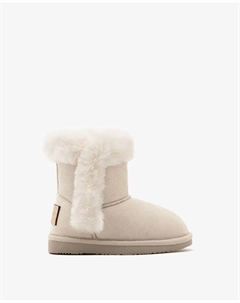 Сапоги для девочек в австралийском стиле с внешней тканью из микрофибры, бежевый Conguitos