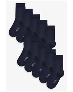 Носки с высоким содержанием хлопка в упаковке 10 шт, синий Next