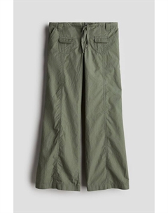 Брюки карго с вырезом, зеленый H&m
