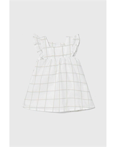 Льняное платье для новорожденных, белый United colors of benetton