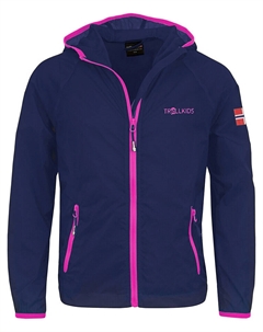 Функциональная куртка Windbreaker Fjell, темно синий Trollkids