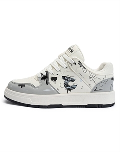 Кеды, обувь для скейтбординга Jwvr X унисекс с низким верхом, цвет White Gray Abciu